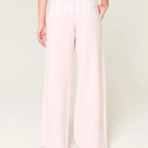 Women's Hollister Pink Wide-Leg Senior Pants